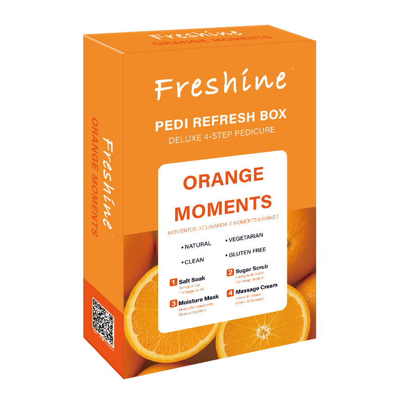 Freshine Pedi Refresh Box - Orange Moments (Deluxe 4-Step Pedicure)