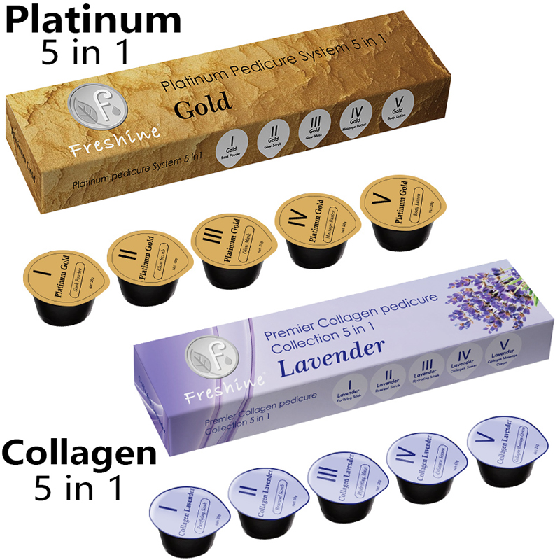 Freshine Platinum 5-in-1 and Collagen 5-in-1 pedicure systems