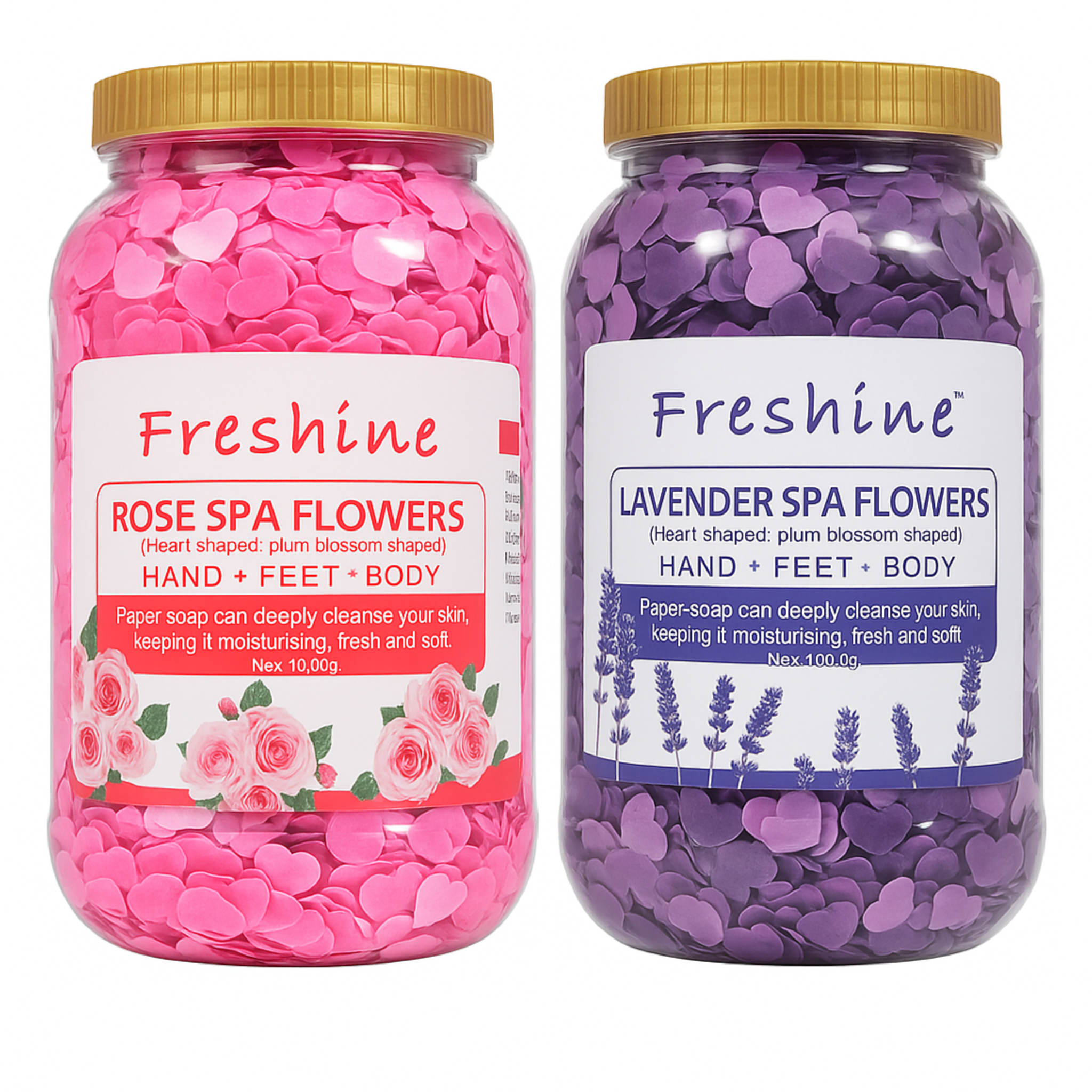 Freshine Spa Flowers - paper soap for hand, feet, and body